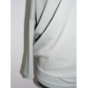 Bawełniana bluzka Oversize z drapowaniem dla puszystej - oliwkowa